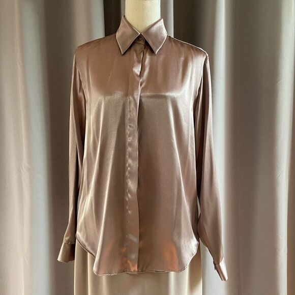 Halston 3 Piece Beige Taupe Skirt Suit 8 - Picture 8 of 13